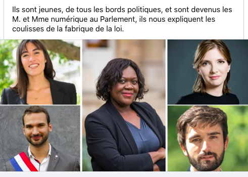 “Aujourd’hui, quand quelqu’un dit ‘réseaux sociaux’ dans l’Hémicycle, tout le monde me regarde” –  Les échos Start