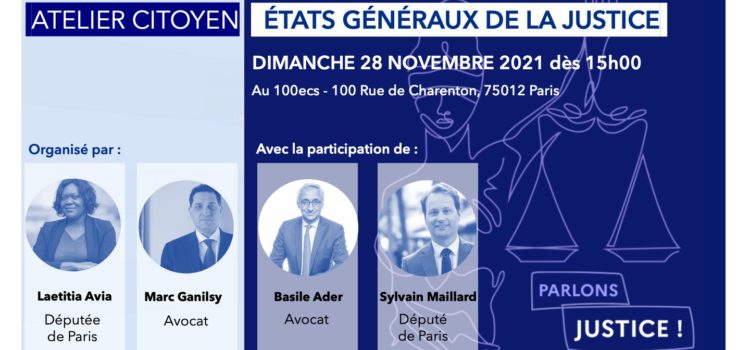 Atelier – États Généraux de la Justice au 100 ECS