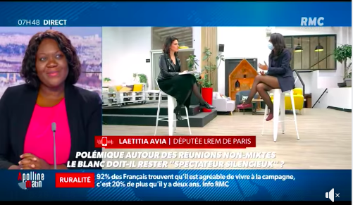 Intervention sur RMC “Apolline Matin” sur les réunions non-mixtes